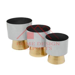 Último diseño, base de pedestal de Planteron de Metal de Color gris para el hogar y el Hotel decorativo, macetas modernas de último diseño - Product Image 2