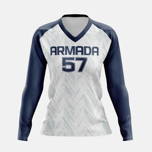 Camiseta y uniforme de manga larga de voleibol personalizado al por mayor OEM - Product Image 1