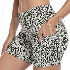 <b>Women's</b> High Waist Gym <b>Shorts</b> Custom Color Printed <b>Jersey</b> Sports <b>Shorts</b> Stretchy High Pattern Best Quality Plus Size Scrunch - Product Image 2