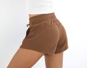 Pantalones Cortos Deportivos para Mujer, Fáciles de Usar, Cintura Alta, Ecológicos, Transpirables, Antiarrugas, Ligeros, Cómodos, Diseño Personalizable, OEM - Product Image 4