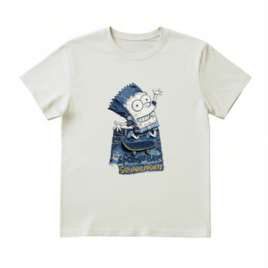 T-shirt Unisex 100% Cotone 210GSM Vestibilità Casual Oversize Stampa DTG Logo Frontale Abbigliamento Compresso - Product Image 2