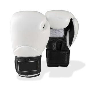 High Quality Customizable Leather MMA Boxing <b>Gloves</b> for Adults-Solid Color Breathable <b>Moisture</b> Wicking Hook Loop Closure Outdoor - Product Image 1