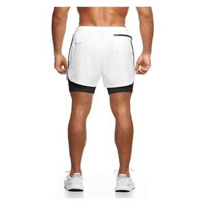 Pantalones Cortos Deportivos de Malla de 5 Pulgadas, 100% Poliéster, Secado Rápido, para Gimnasio, Atléticos, Sólidos, Transpirables, Personalizados, de Alta Calidad - Product Image 1