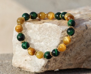 Piedra Natural Ojo de Tigre Unisex para Pulsera Diseño Clásico de Cuentas para Fiesta de Aniversario de Boda o Regalo - Product Image 3