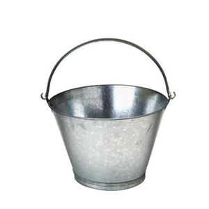 Decorative Planter <b>Basket</b> With Handle Use for Garden Decoration Excellent Design Galvanized Flower Pot - Product Image 3