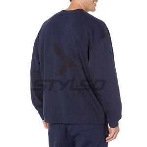 Survêtement d'hiver écologique taille XL pour hommes nouveau sweat à col rond en éponge française à manches longues séchage rapide polaire respirant - Product Image 5