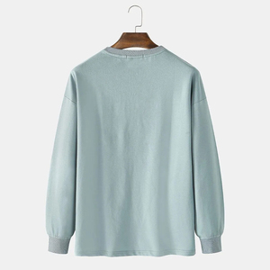 2024 haute qualité français éponge hommes pull sweats personnalisé Logo impression solide motif hiver polaire sweats à capuche décontractés - Product Image 2