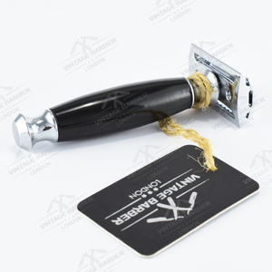 Maquinilla de afeitar de acero inoxidable reutilizable de doble filo para afeitar en húmedo, barba para hombres y mujeres, Bikini, axila, depilación de piernas - Product Image 5