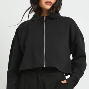 Survêtement droit pour femme avec cordon de serrage – Prix de gros pour acheteurs en gros – Design décontracté uni avec capuche - Product Image 2