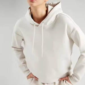 Pull à capuche personnalisé de haute qualité pour femmes 100% coton brodé imprimé décontracté à capuche de sport pour femmes - Product Image 2