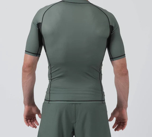 Camisa de compresión de manga larga BJJ Rash Guard para hombre para entrenamiento de Jiu Jitsu Gi MMA Tasa de venta al por mayor transpirable con personalización - Product Image 5