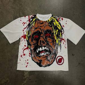 2025 High Quality Streetwear Y2K <b>T</b> <b>Shirt</b> For <b>Men</b> Custom Screen Printing Shorts Sleeve <b>T</b> <b>Shirt</b> Oversize <b>Cropped</b> Boxy Fit <b>T</b> <b>Shirt</b> - Product Image 1