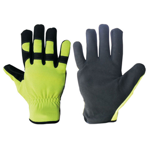 Gants de mécanicien en cuir synthétique au meilleur design, port confortable, respirant, antidérapant, personnalisable, haute qualité, tendance, uni - Product Image 4