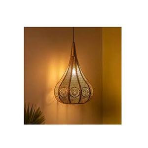 Linterna de luz colgante con forma de globo de huracán decorativa de metal personalizada al por mayor elegante para centro de mesa de decoración del hogar - Product Image 1