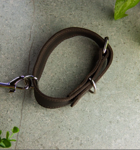 Leather Dog <b>Collar</b> and Leash Set High Quality Green Leather Hound Dog <b>Collar</b> for Greyhound and Whippet - Product Image 2