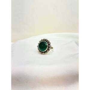 Bague en argent platine 925 avec pierre précieuse taille émeraude, bijou délicat pour tous les jours, plaqué rhodium, certifié GRS - Product Image 3