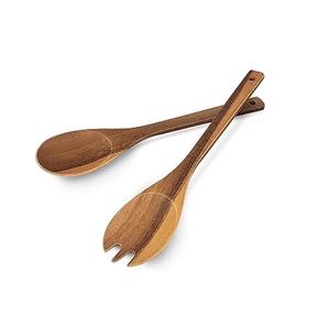 Acacia Wood <b>Kitchen</b> <b>Utensils</b> <b>Wooden</b> Cooking Spoons Cooking Spurted Set of 2 <b>Kitchen</b> Tool Cooking - Product Image 1