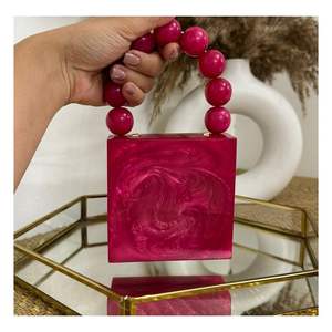 กระเป๋าคลัทช์เรซิ่นทำมือสุดหรูพร้อมสายโซ่ สินค้ามาแรงจากผู้ผลิตอินเดีย - Product Image 1