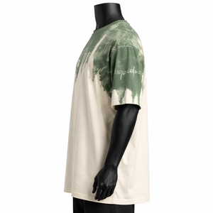 Camiseta de Jersey para Hombre, 100% Algodón, Color Degradado, Manga Corta, Cuello Redondo, Corte Regular, Estilo Casual, Transpirable, de Secado Rápido, Tejido de Punto - Product Image 5