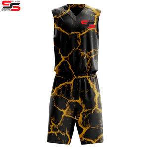 Reversible Baloncesto Jersey Equipo Jugadores Tamaño Logo Pantalones cortos Diseño rápido al por mayor Adultos Unisex Uniforme de baloncesto personalizado - Product Image 3