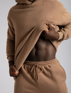 2025 Bulk Heavy Cotton Sweat suit & Jogger Set Custom logo <b>Men's</b> Two Piece Set <b>Velour</b> Fleece Cotton <b>Tracksuit</b> Set for <b>men's</b> - Product Image 4