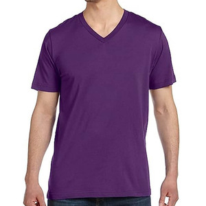 Camiseta de Manga Corta con Cuello en V, Corte Ajustado, 100% Algodón - Product Image 4