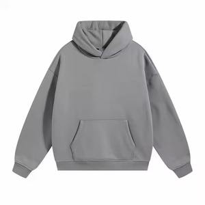 Sudadera con capucha de lana de algodón 100 Heavyeight de 400gsm de gran tamaño para hombre - Product Image 1