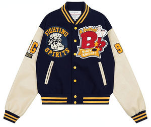 Veste personnalisée de luxe de la vieille école américaine décontractée vintage Y2k coupe-vent veste d'équipe de l'école universitaire pour hommes grande taille - Product Image 6