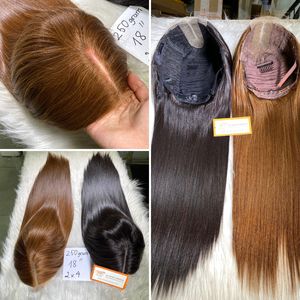 วิกผมแท้แบบเส้นผมคู่สีน้ำตาลเข้มสีดำ100% ผมต่อจากเวียดนาม - Product Image 3