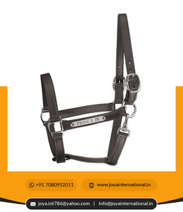 Vente en gros licou de participation en cuir équin intelligent avec style de piste de licous de cheval à pression pliable avec plaque signalétique de gorge - Product Image 5