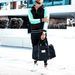 Vente en gros de survêtements unisexe pullover à capuche échantillon personnalisé puff print sweats à capuche doublés en polaire pour hommes surdimensionnés survêtements - Product Image 3