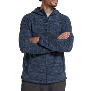 Venta al por mayor transpirable a prueba de viento chaqueta deportiva con capucha con bolsillo cremallera completa hombres usan transpirable de talla grande de secado rápido - Product Image 1