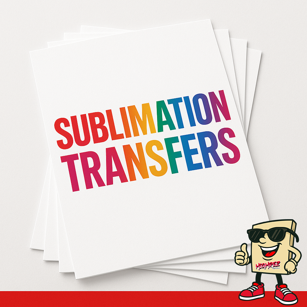 HighRez SUBLIMATION Transfers 24X12-Premium Transfer Paper & Film