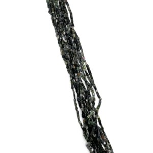 Perles de pierres précieuses de tourmaline verte naturelle 13 pouces 29 CT perles de pierres précieuses polies pour la fabrication de bijoux - Product Image 4