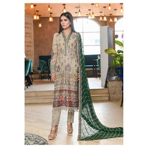 2025 Logo personnalisé brodé imprimé non cousu OEM Service tenue de fête décontractée pour les mariages pakistanais - Product Image 4