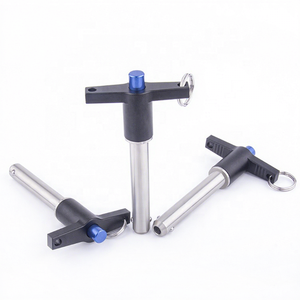 VCN117 Bouton en aluminium, goupille à bille à dégagement rapide en acier inoxydable pour machines, finition brillante, personnalisable - Product Image 1