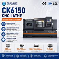 Tour CNC à lit plat CK6150, portée de 500 mm, précision de ±0,005 mm, certifié CE, Fanuc, pour pièces métalliques