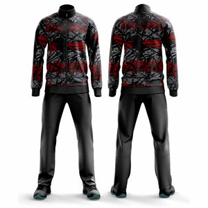 Custom Printed Sportswear Set Jacket and <b>Trouser</b> Men <b>Women</b> Youth Teamwear Training Suit Cheap Price OEM Wholesale Rate - Product Image 1