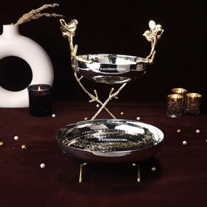 Thủ Công Mạ Phục Vụ Bát Thép Không Gỉ Chất Lượng Cao Cho Trái Cây Khô Sô Cô La Ngày Kẹo Chip Đồ Ăn Nhẹ Đảng - Product Image 1