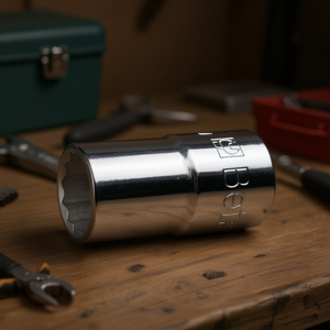 Chiavi a bussola poligonali cromate con attacco quadrato femmina da 1/2 pollice - Product Image 3