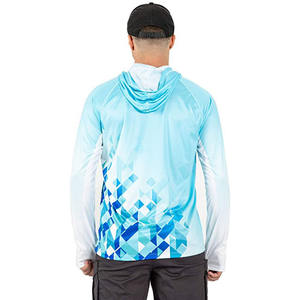 Nueva Camisa de Pesca de Manga Larga para Hombre, Transpirable, Resistente a las Arrugas, UPF50, Impermeable, de Secado Rápido, Sólida, para Verano, con Capucha - Product Image 4