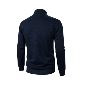 Chaqueta elegante de primavera para hombre, Sudadera con capucha Jacquard con cremallera para Patrón de otoño para primavera otoño verano Servicio OEM disponible - Product Image 1