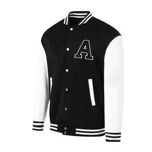 Veste de survêtement brodée pour homme, logo personnalisé, style streetwear, chaude, décontractée, boutonnée sur le devant - Product Image 1