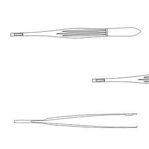 Pinza de disección Charnley-McIndoe de 150mm, 2-3 dientes, de tejido fino instrumento quirúrgico de agarre, acero inoxidable de precisión - Product Image 1