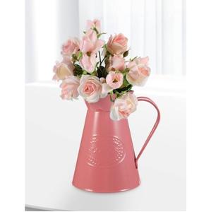 Vase à fleurs en métal pour la maison Vases Table Article décoratif pour les festivals Articles décoratifs Salon Décor vintage (Orange Large) - Product Image 2