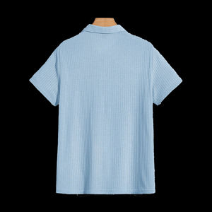 2025เสื้อโปโลผู้ชายเนื้อเบาระบายอากาศแขนสั้นลำลองฤดูร้อนออกแบบได้ตามต้องการ - Product Image 3