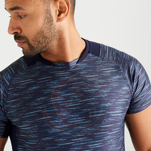 เสื้อยืดคอกลมผ้าแคนวาสโพลีเอสเตอร์แบบสวมใส่สบาย ระบายอากาศได้ดี ทรงปกติ เหมาะสำหรับออกกำลังกาย ฟิตเนส เทรนนิ่ง สำหรับผู้ชาย - Product Image 6