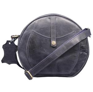 Sac à main en cuir véritable pour femmes de créateur avec fermeture à glissière et décoration à boutons Sac à bandoulière à la mode populaire pour femmes - Product Image 3