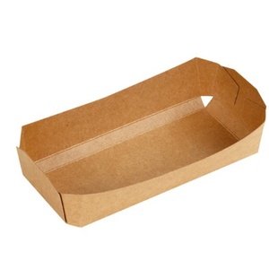 Vasos de papel desechables y reciclables para papas fritas, cajas de embalaje para pollo frito, cajas de comida para llevar gruesas, bandeja de papel - Product Image 5