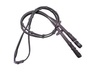 Durable Soft Leather 16 MM Soft <b>Rubber</b> Reins W/hand <b>Stopper</b> & Martingale <b>Stopper</b> Available in Cheap Price Soft Leather Reins - Product Image 2